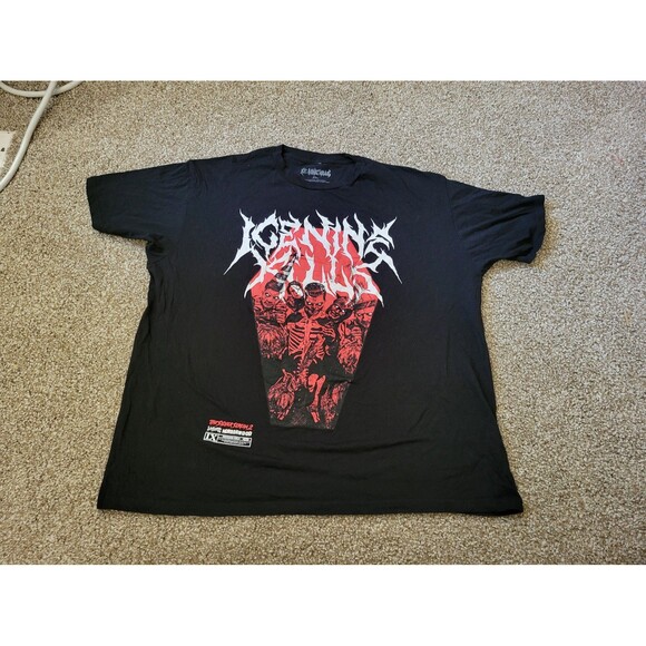 Ice Nine Kills Red Coffin The silver Scream Plus size XXL Black T-Shirt - Picture 2 of 12